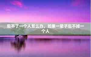 忘不了一个人的网名大全