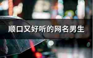 顺口的网名,沙雕又顺口的网名大全