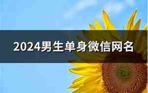 单身的微信网名