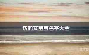 沈宝宝取名字好听