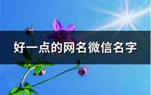 乖一点的网名,乖一点的微信网名怎么取