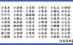 水果宝宝小名乳名大全
