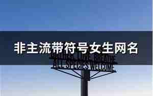 非主流网名符号大全