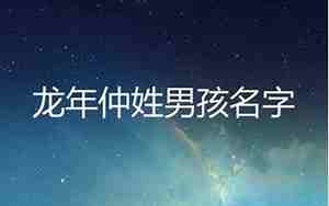 仲字在姓氏里读什么