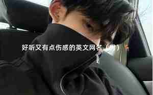 温柔伤感的网名男生