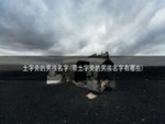 土字旁的男孩名字(带土字旁的男孩名字有哪些)